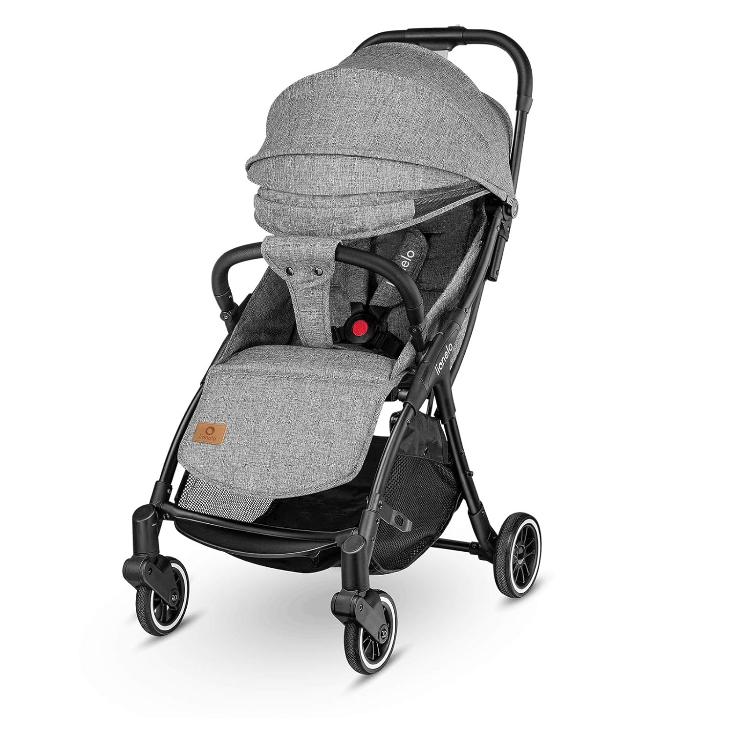 LIONELO Julie One Buggy Kinderwagen bis 22 kg, verstellbare Rückenlehne und Fußstütze, Moskitonetz, Beinwärmer, Getränkehalter und Transporttasche, zusammenklappbar