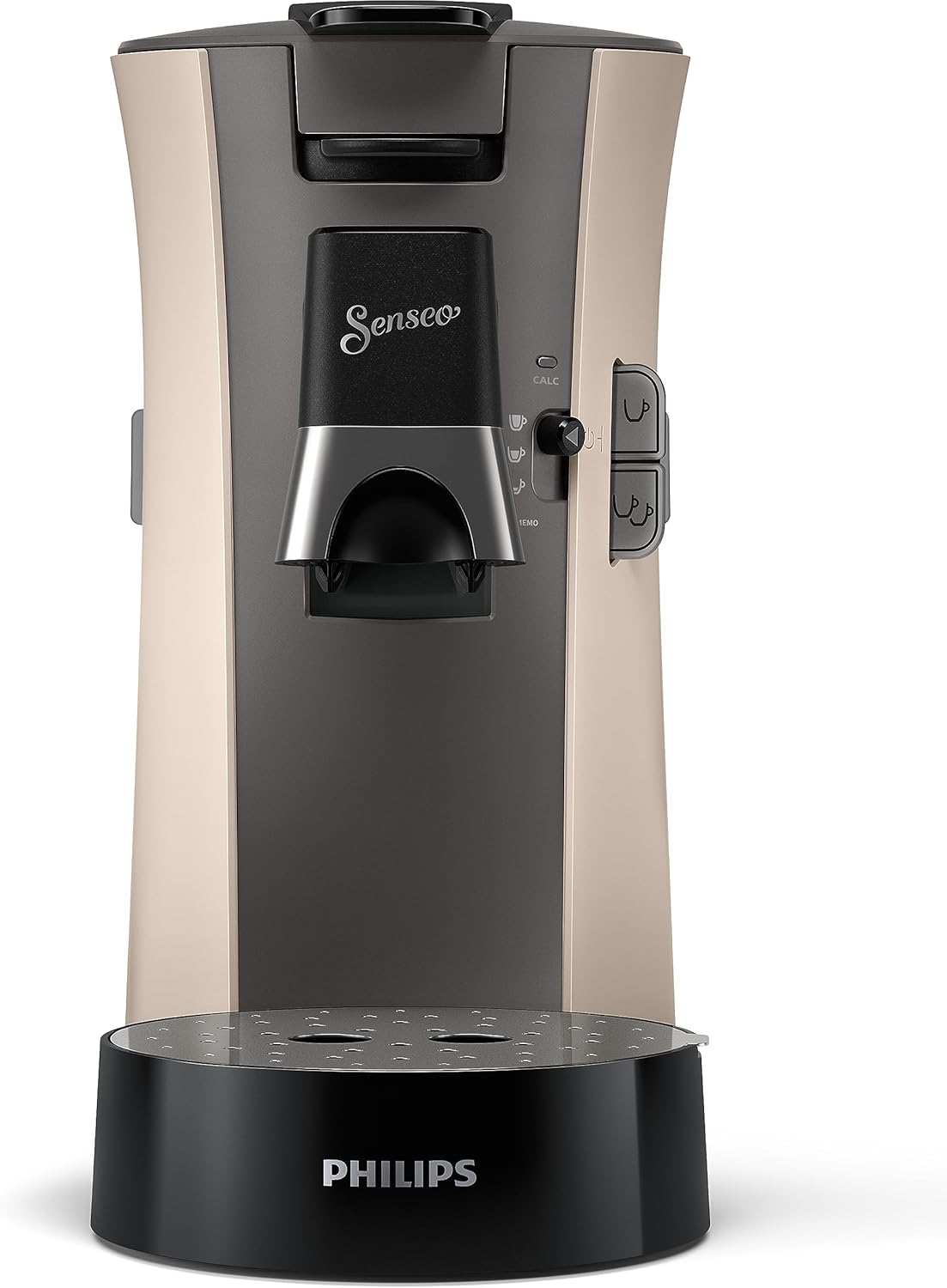 Philips Senseo Select CSA240/20 Kaffeepadmaschine (Kaffeestrkewahl Plus, Memo-Funktion, aus recyceltem Plastik), Schwarz Eco