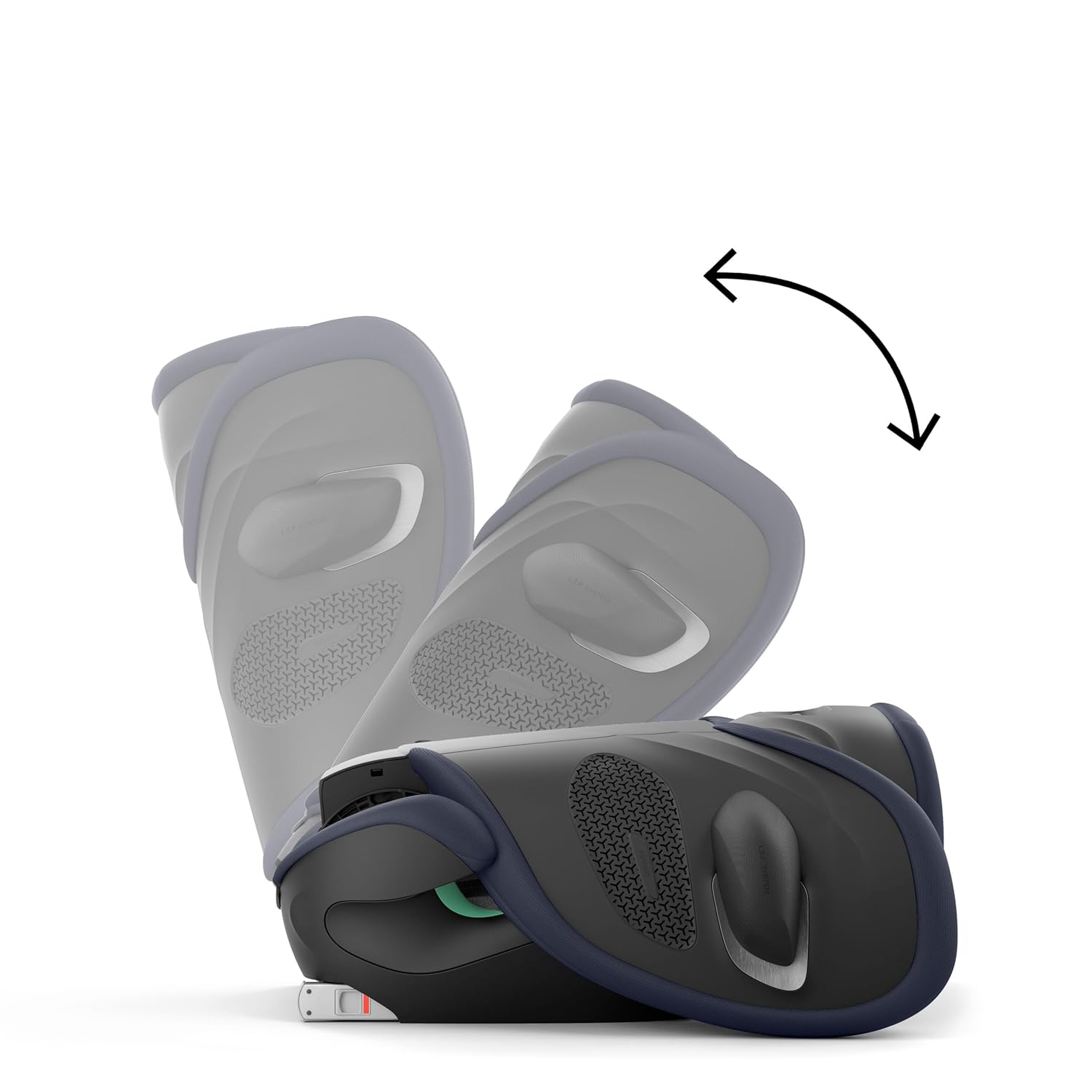 CYBEX Gold Kinder-Autositz Solution G i-Fix, Für Autos mit und ohne ISOFIX, Ab ca. 3 bis 12 Jahre (100 - 150 cm), Ab ca. 15 bis 50 kg, Lava Grey