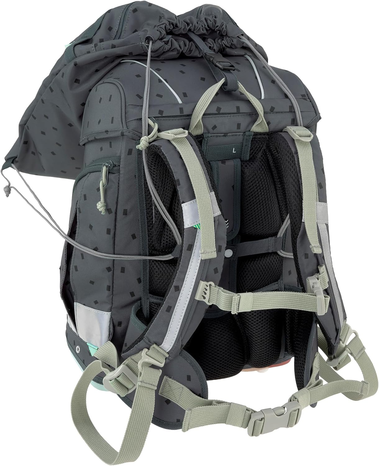 LÄSSIG 7-teiliges Schulranzen Set Kinder/School Set Boxy Unique Schwarz