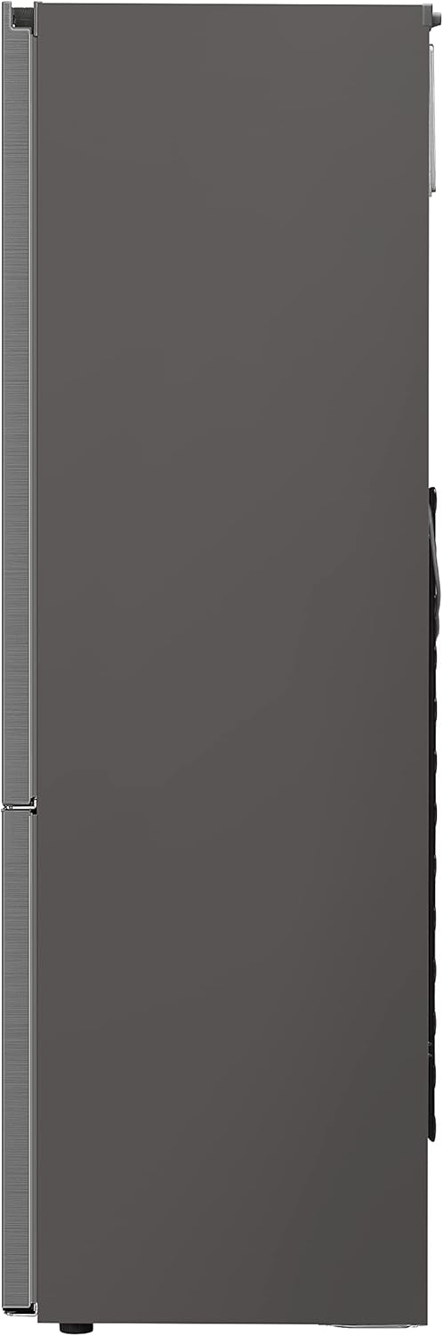 LG GBV22NCCEP Kühl-/Gefrierkombination – Smart Inverter Compressor, Total No Frost, Modern Flat Door Design, Matt Schwarz Metallic, Energieeffizienz A