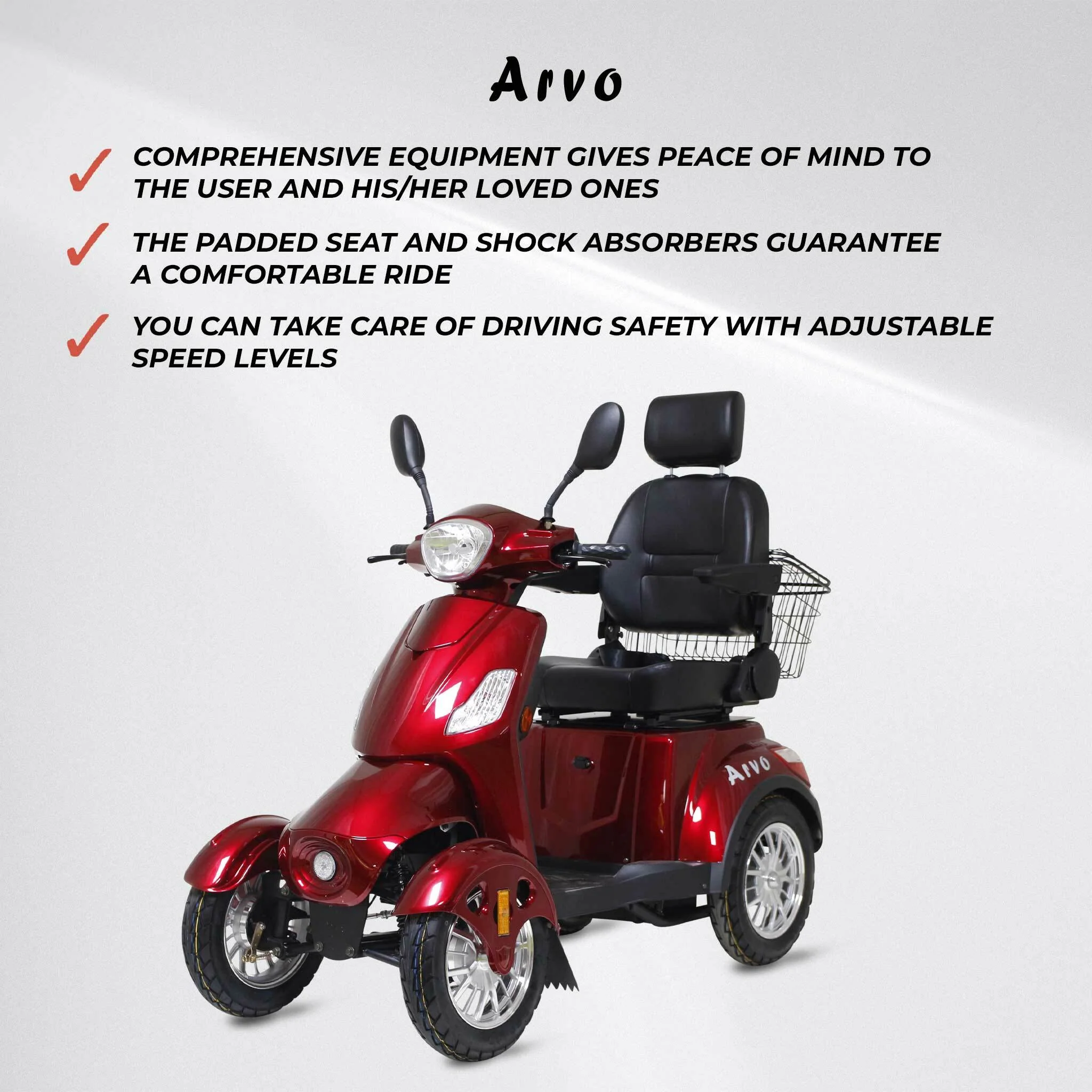 Arvo Seniorenmobil P400 Rot