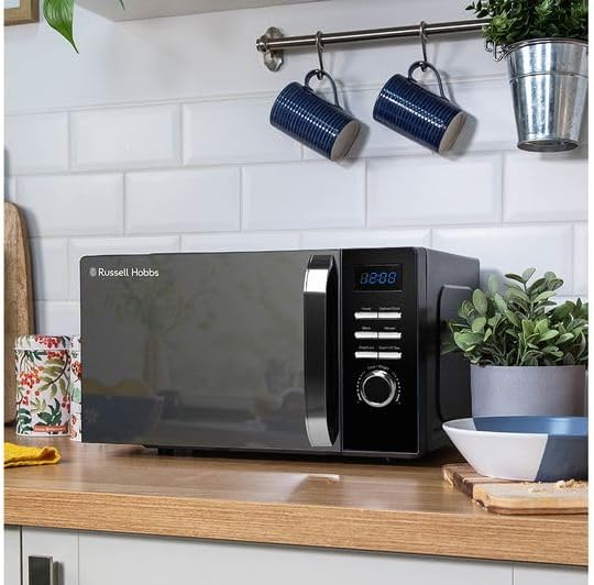 RUSSELL HOBBS RHMD830MB Kompakte Solo-Mikrowelle, Schwarz