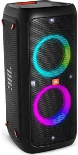 JBL PartyBox 710 - Schwarz – Trag - und rollbarer Bluetooth Party-Lautsprecher mit Lichteffekten – Spritzwassergeschützte, mobile Musikbox
