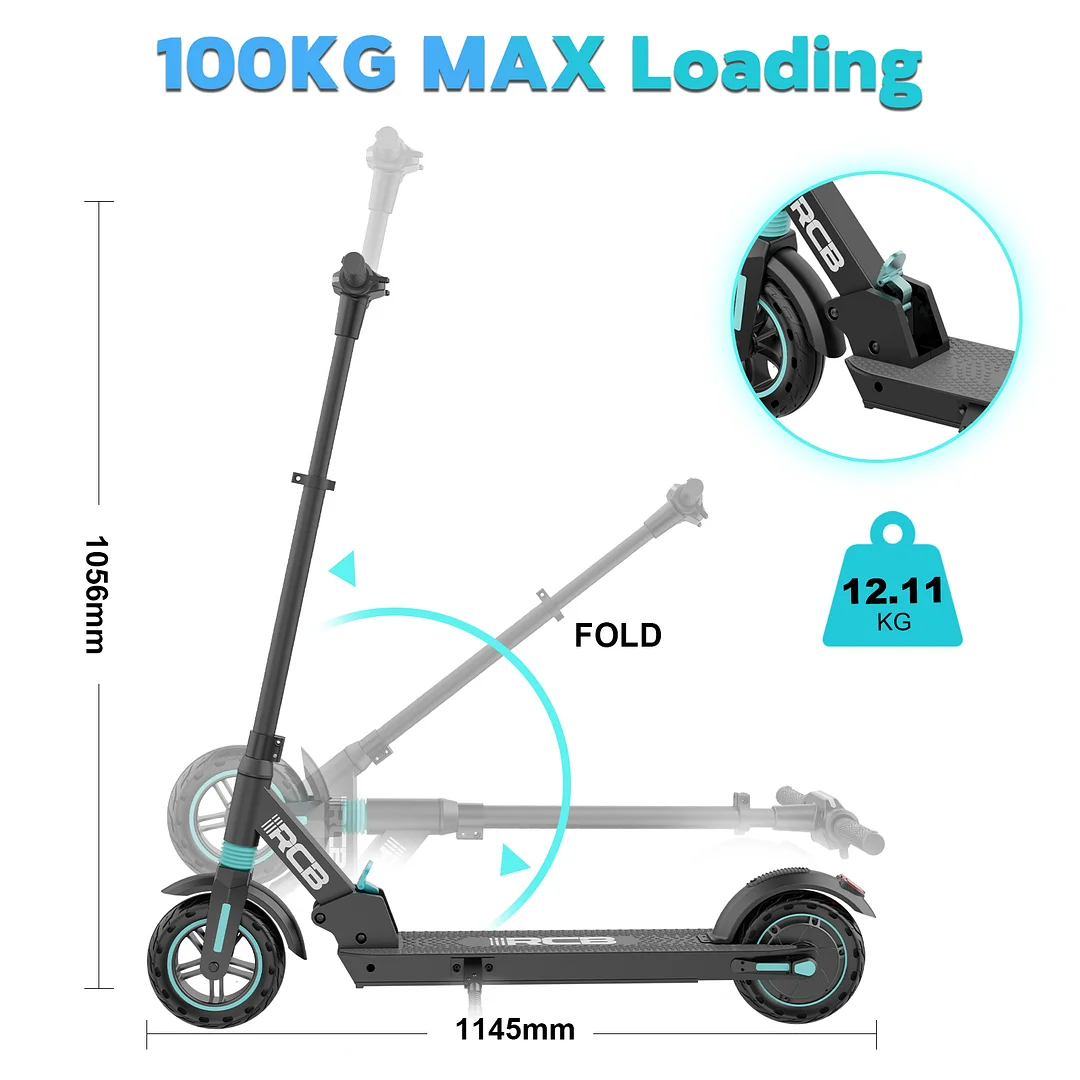 RCB R13 E-Scooter – 350W Motor, 25 km/h