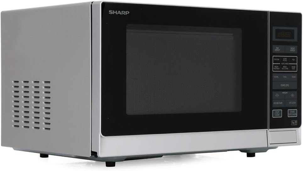 Sharp R372WM Solo Touch Control Mikrowelle, 25 Liter Fassungsvermögen, 900 W, Weiß