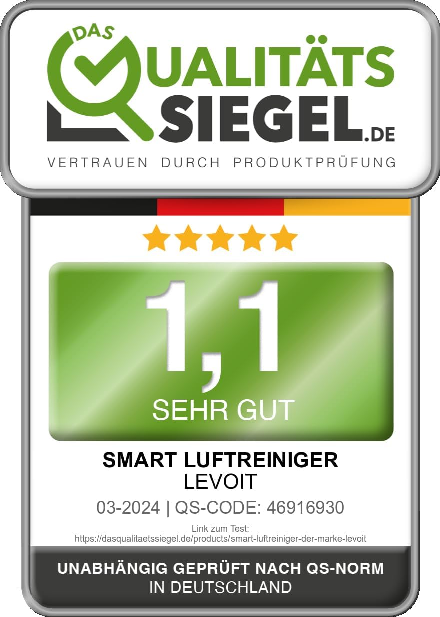 Rowenta QU5062 Eclipse 3in1 Luftreiniger | Heizlüfter | Ventilator | filtert 99,9% der Partikel | für 30 m2 Raumgre | schnelle Heizung bis zu 35°C | automatischer Tag- und Nachtmodus | Schwarz/Grau