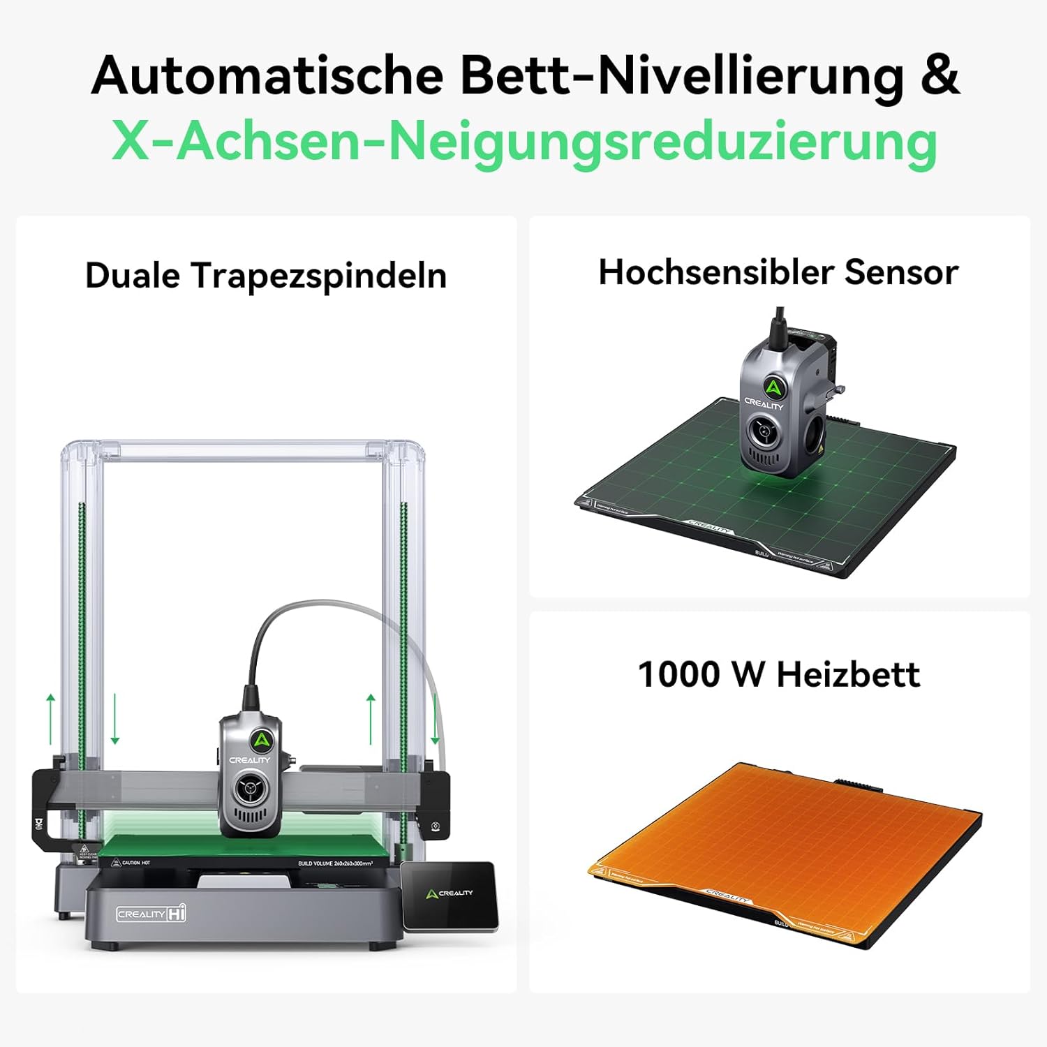Creality K2 Plus Combo 3D-Drucker, 16-Farben Multimaterial-Druck, 350³mm XXL-Bauraum, Servo-Direktantrieb, Dual-KI-Kameras, Ultra-Leise <45dB, Aktive Heizkammer, RFID/WLAN (Industrie 4.0)