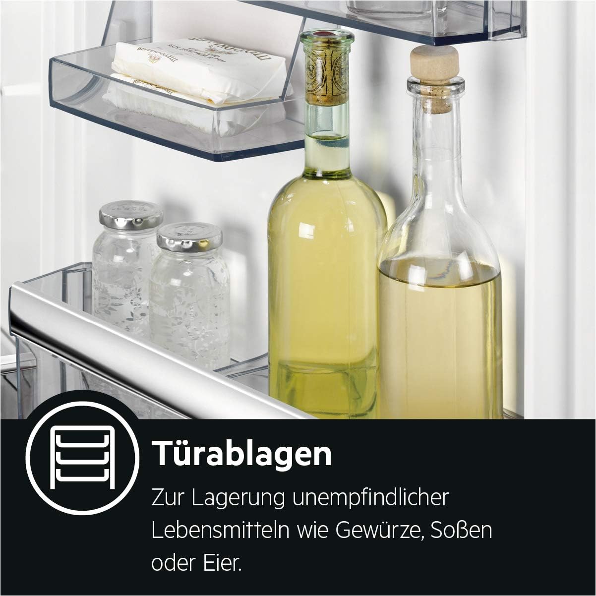 AEG TSK5O881ES Built-In Fridge / 880 mm / 142 L/Tow Door/E