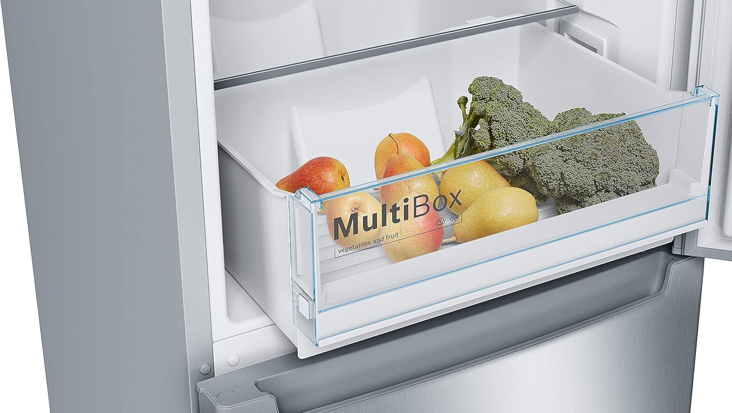Bosch KGN36NWEA Serie 2 Kühl-Gefrier-Kombination, 186 x 60 cm, 215 L Kühlen & 87 L Gefrieren, NoFrost nie wieder abtauen, LED-Beleuchtung gleichmäßige Ausleuchtung