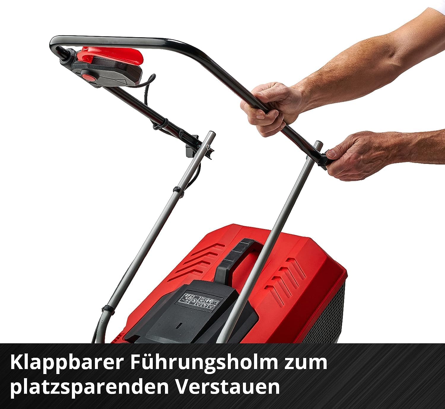 Einhell City Akku-Rasenmher GE-CM 18/30 Li Kit Power X-Change (18 V, 30 cm Schnittbreite, bis 150 m, Brushless, 25L Fangkorb, 30-70 mm Schnitthhe, inkl. 3,0 Ah Akku + Ladegert)