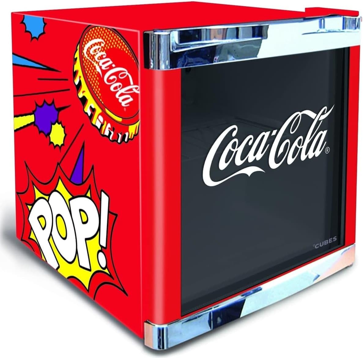 °CUBES Flaschenkühlschrank Coca-Cola Classic/ 51 cm Höhe / 98 kWh/Jahr / 48 L Kühlteil