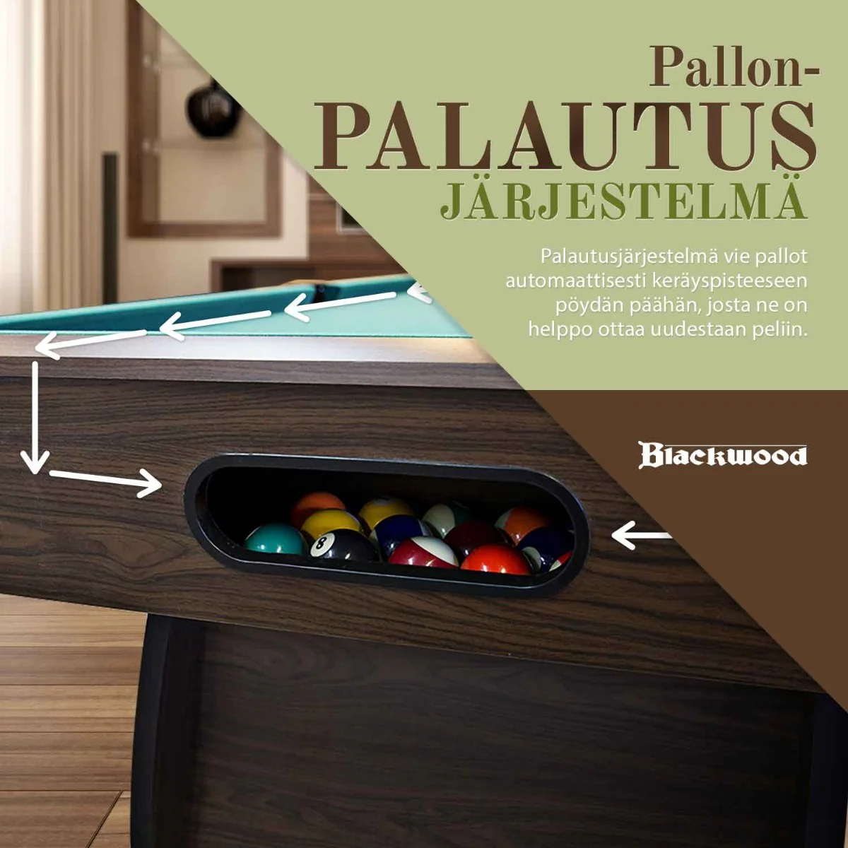 Blackwood Billardtisch Official 8'