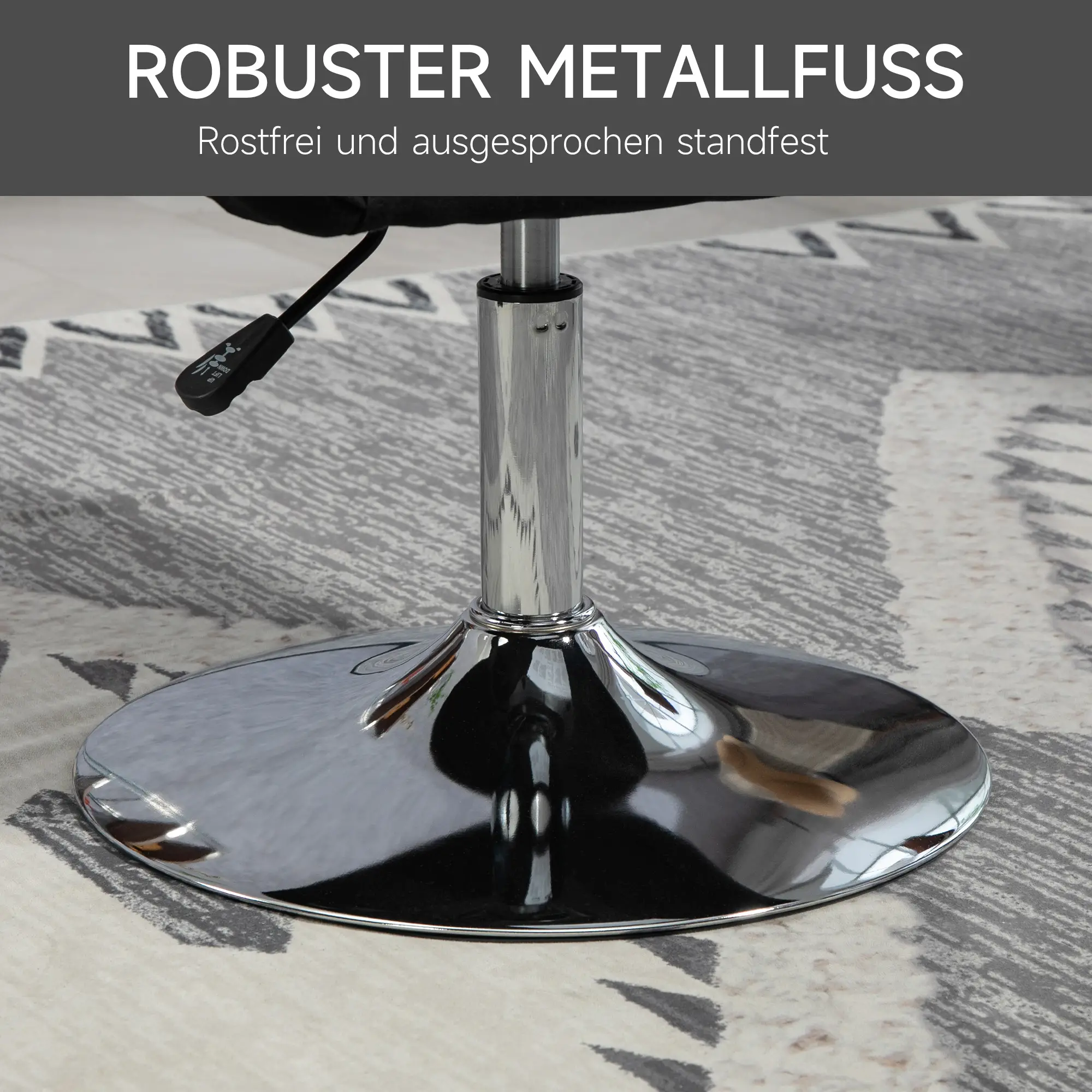 HOMCOM Polsterstuhl höhenverstellbar drehbar Loungesessel