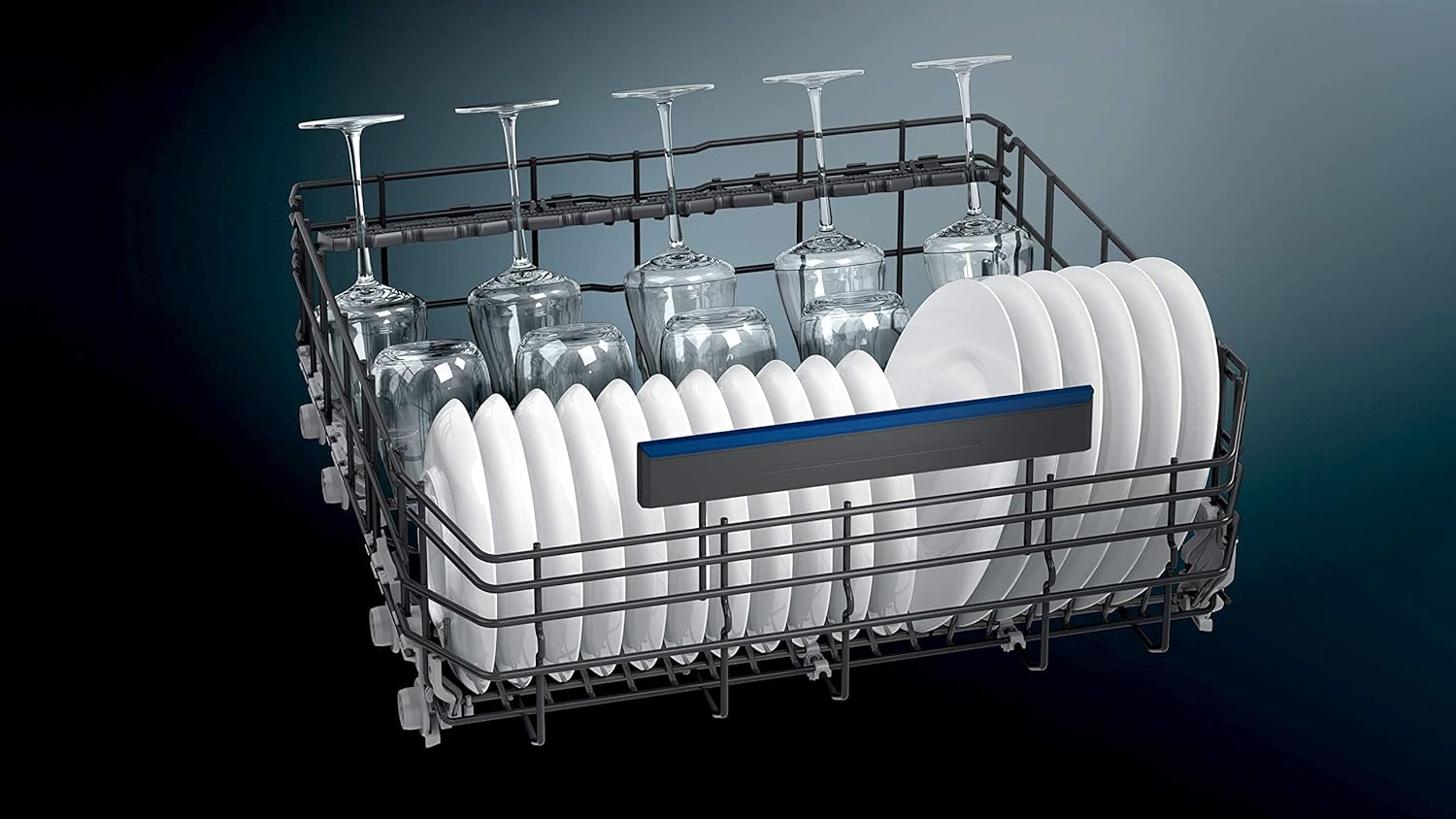 Siemens SN63EX14VE, iQ300 Smarter Geschirrspüler, Vollintegrierte Spülmaschine mit Besteckschublade, 60 cm, Auto Türöffnung dank autoOpen dry, Besonders leise durch iQdrive-Motor, infoLight aquaStop