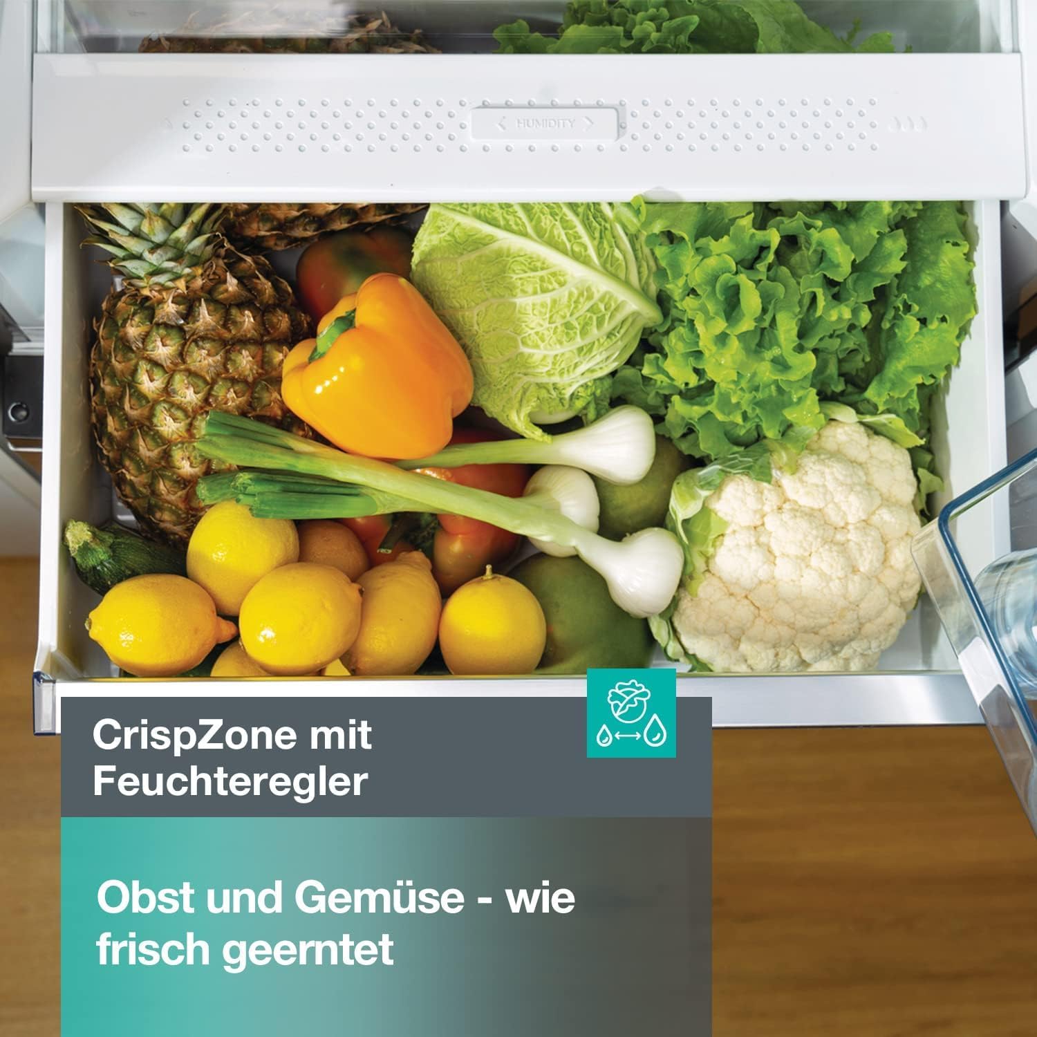 Gorenje N 619EAXL4 Kühl-Gefrier-Kombination/ LED Display/ 186 cm/ 300 l/ NoFrostPLus/ Gemüsefach mit Feuchteregler/ FastFreeze/ edelstahl