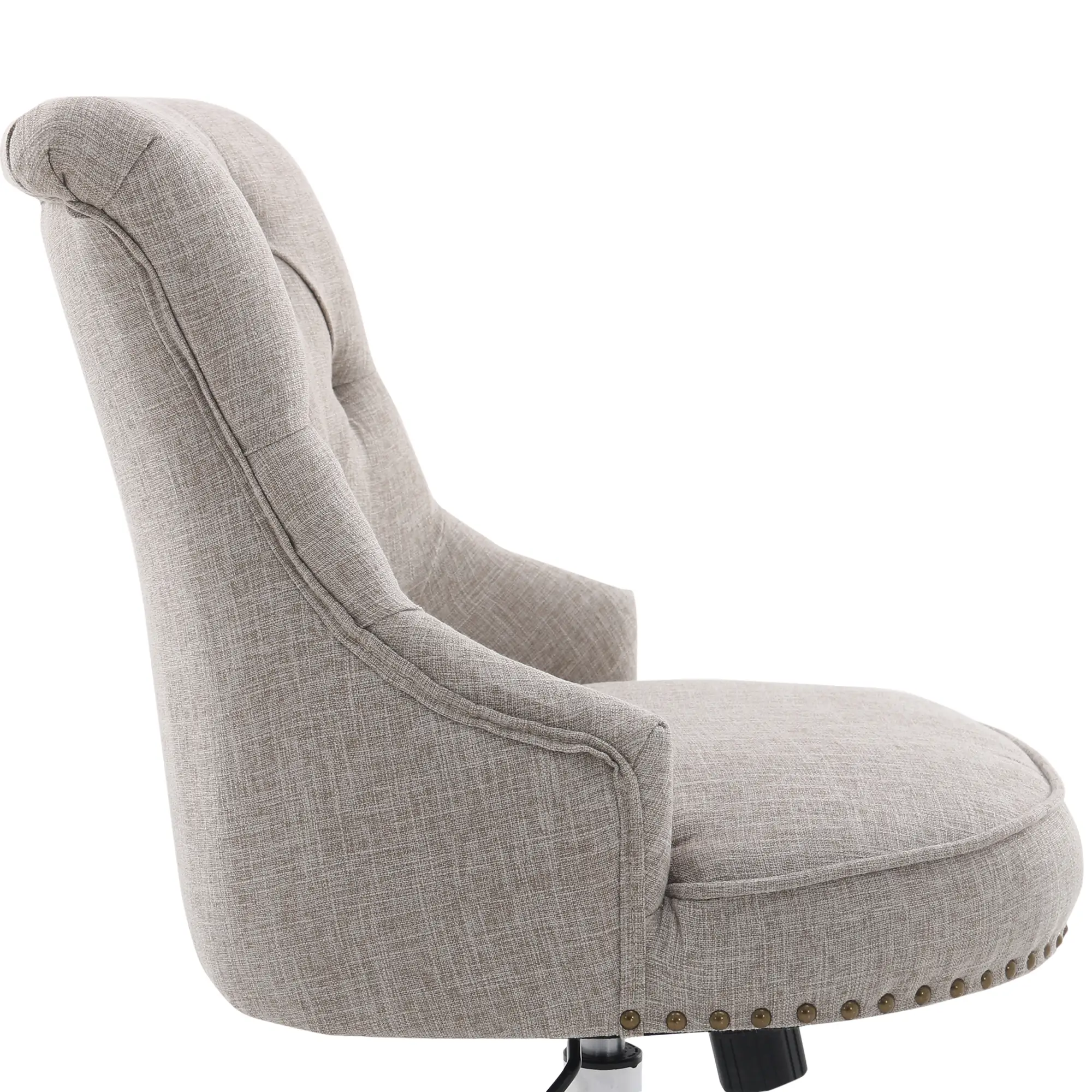 HOMCOM Polsterstuhl Bürostuhl höhenverstellbar Chesterfield Design