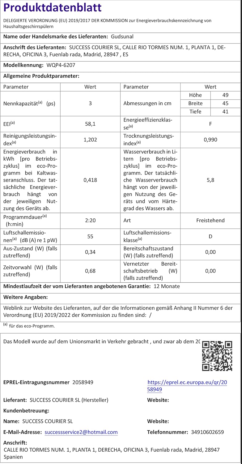Gudsunal Tischgeschirrspüler, Mini Geschirrspüler mit 7L Wassertank,ohne Wasseranschluss, 6 Programme,72°C Hochtemperatur-Hygiene,Hybrid-Trocknung & Erhaltungsfunktion, Spülmaschine klein für Camping