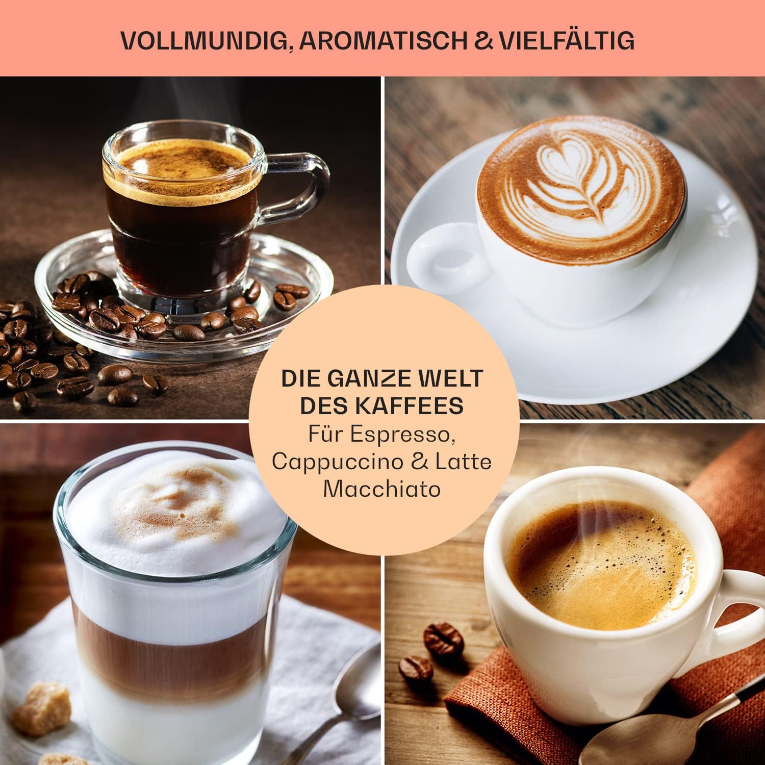Klarstein Espresso Siebträgermaschine mit Milchaufschäumer, 1,8L Mini-Espressomaschine mit Siebträger, 20 Bar, Edelstahl, Klein, 0,5L Milchtank, 1350W Kaffeemaschine für Gemahlenen Kaffee