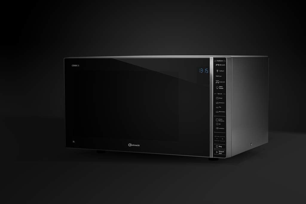 Bauknecht MW 304 M/ Kombination Grill und Mikrowelle/ 900 W/ 30 L Garraum/ Quartz Grill 1050 W/ Dampfgarfunktion/ AutoClean/ Joghurt-Funktion/ Schmelzfunktion/ Warmhalte-Funktion, Edles Schwarz