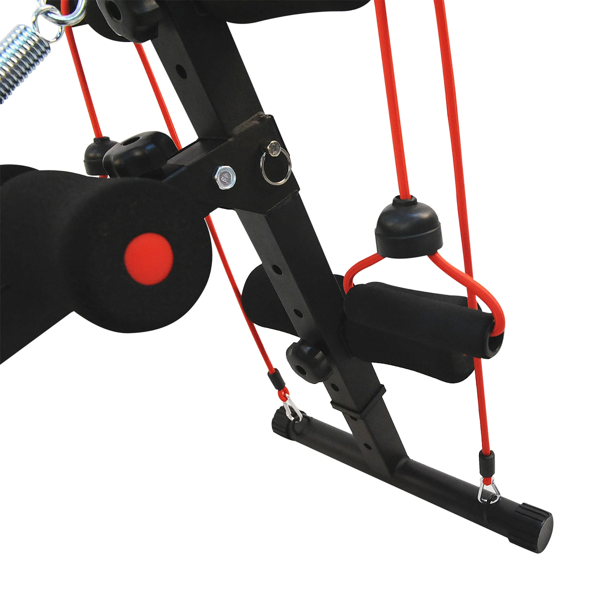 HOMCOM Sit-Up-Bank Trainingsbank mit Trainingsbändern verstellbar