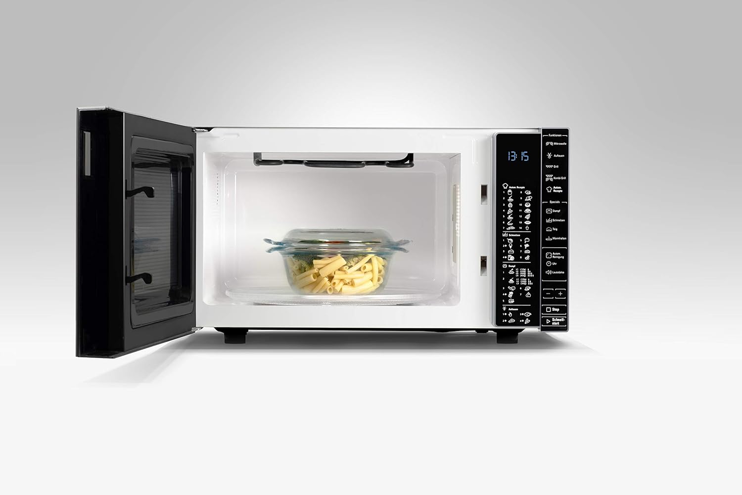 Bauknecht MW 304 M/ Kombination Grill und Mikrowelle/ 900 W/ 30 L Garraum/ Quartz Grill 1050 W/ Dampfgarfunktion/ AutoClean/ Joghurt-Funktion/ Schmelzfunktion/ Warmhalte-Funktion, Edles Schwarz