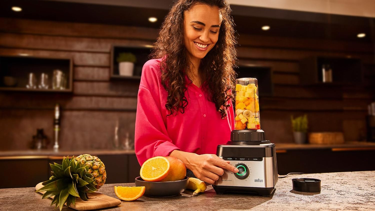 Braun PowerBlend 9 JB9040 Hochleistungsmixer – Mixer mit Tritan-Krug, 18 Mixprogramme, 10 Geschwindigkeiten + Pulsfunktion, Heißsuppenfunktion, Reinigungsprogramm, Ausguss, 1600 W, Schwarz