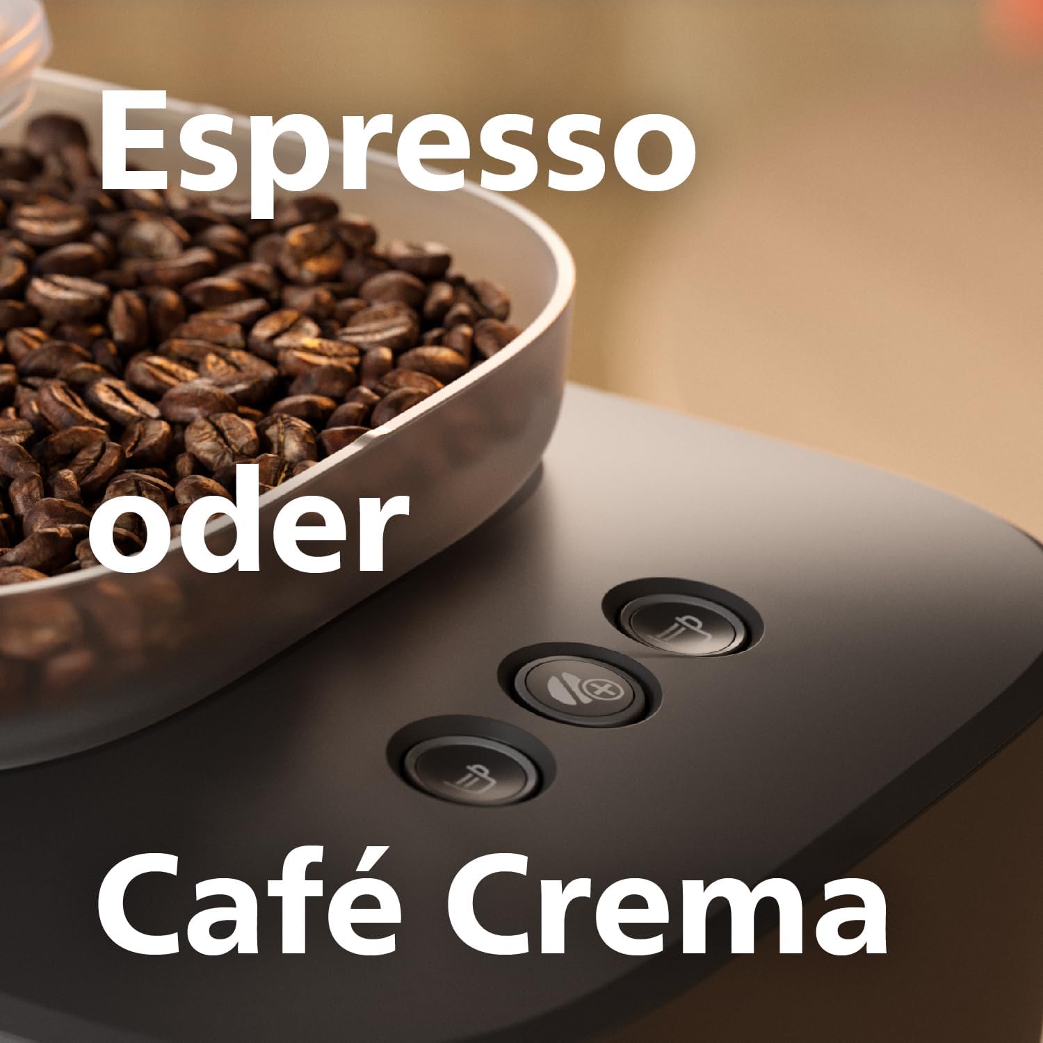 Philips Baristina Espressomaschine - Real Espresso- made simple. Kompakte Kaffeemaschine- Naturweiß mit weißem Siebträger- 16-bar-Pumpendruck- automatisches Mahlwerk- Cafe Crema (BAR300/00)