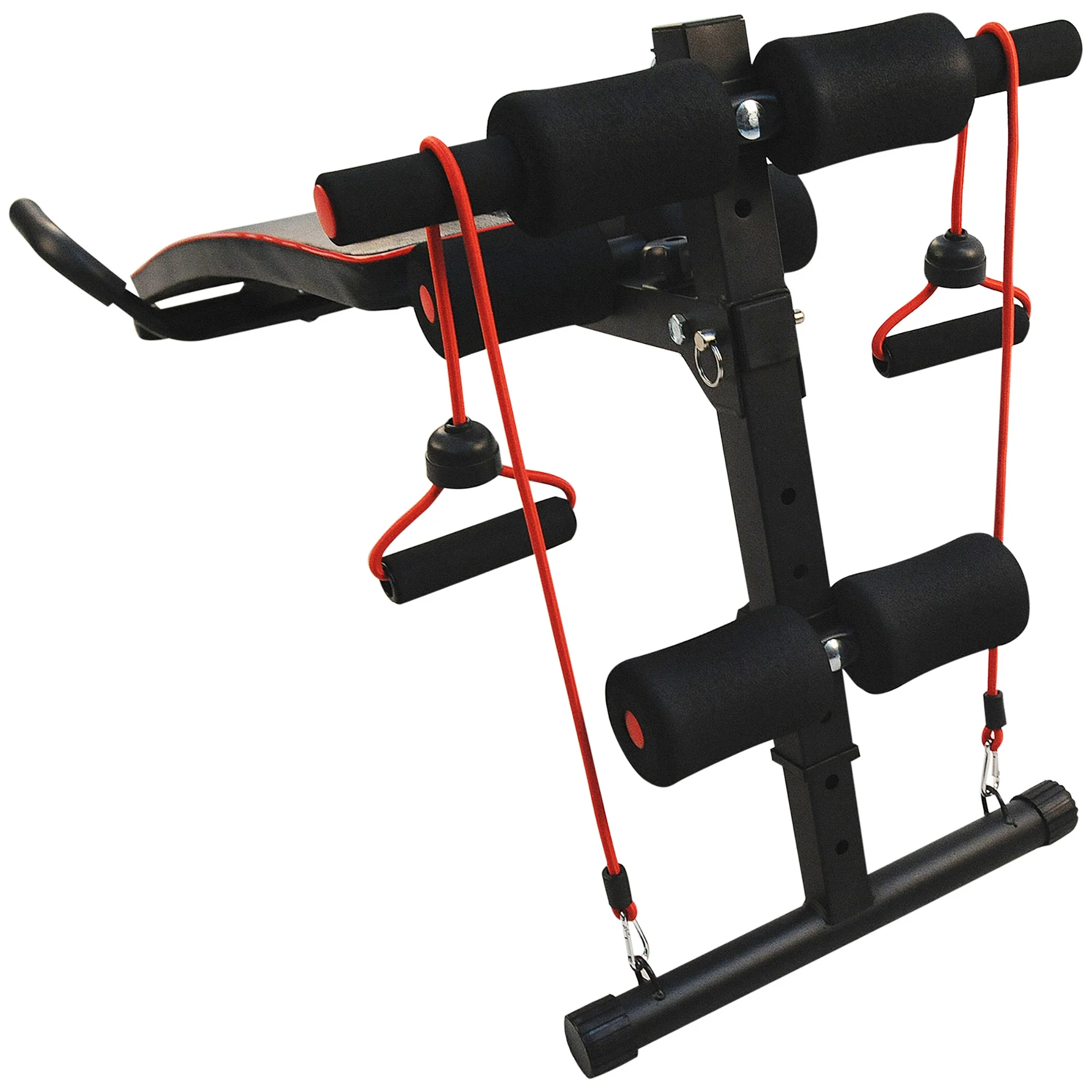 HOMCOM Sit-Up-Bank Trainingsbank mit Trainingsbändern verstellbar