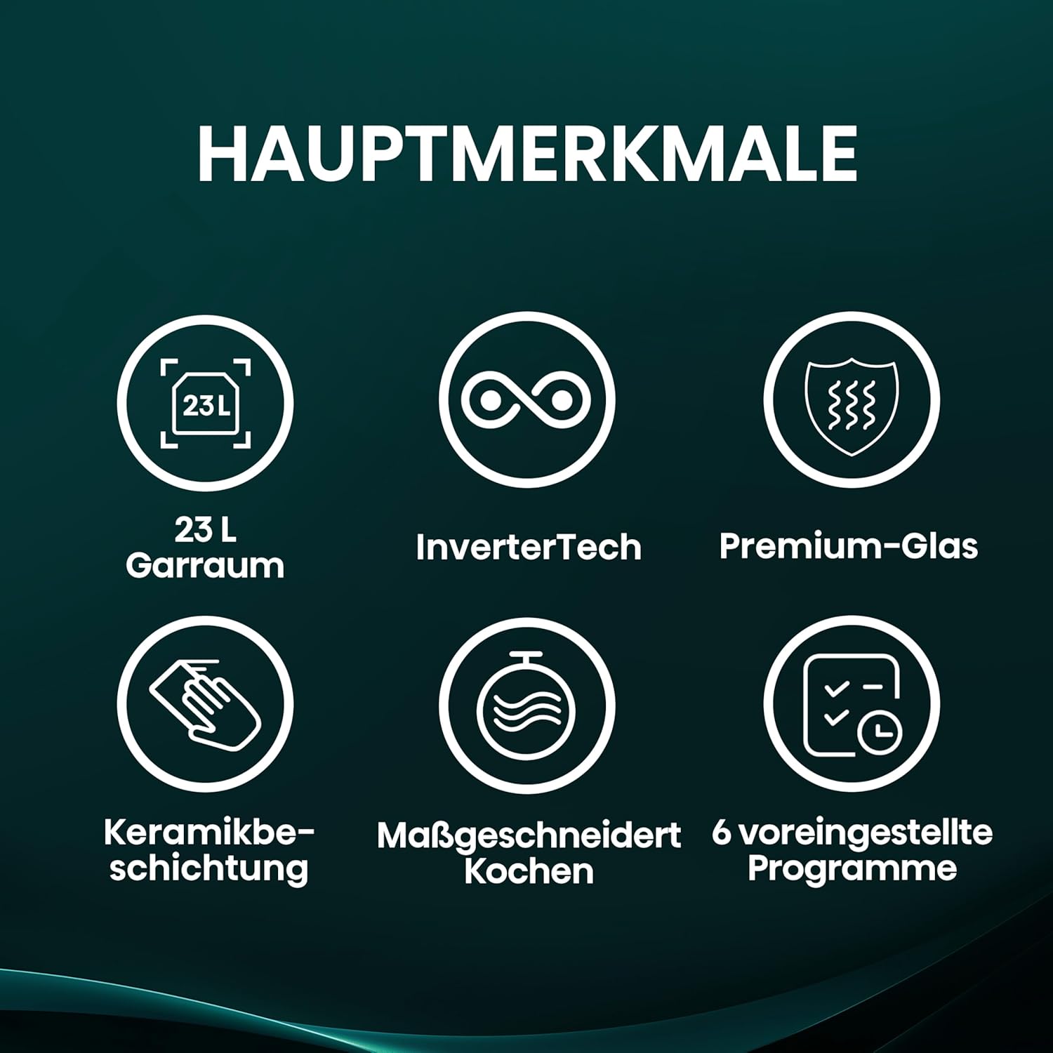 Hisense Elektronische Mikrowelle, Fassungsvermögen 23 l, Leistung 800 W, Grillleistung 1000 W, LED-Display mit Touch-Steuerung, Schwarz