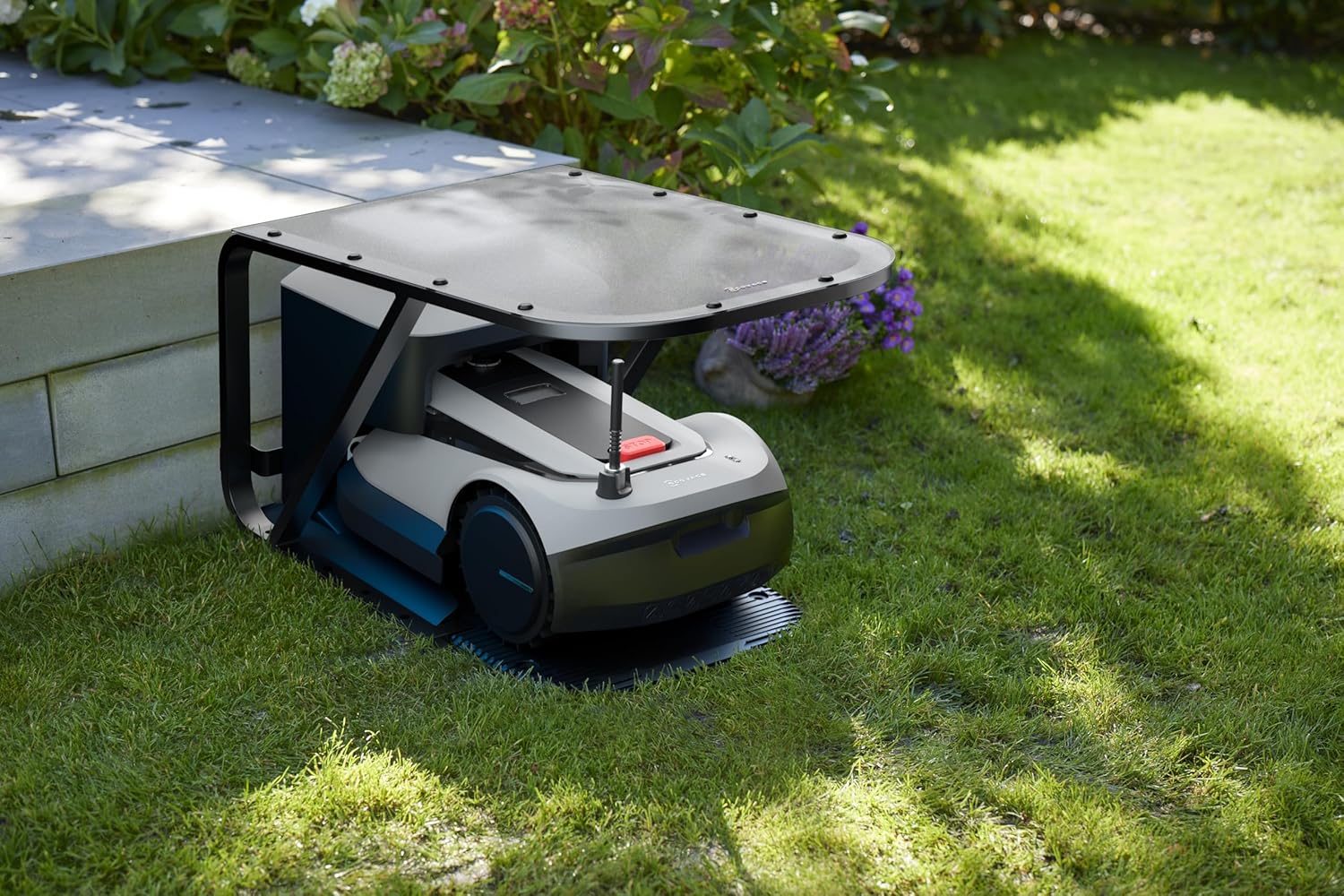 ECOVACS GOAT G1-800 Mhroboter ohne Begrenzungskabel 800㎡, Rasenmher Roboter mit TrueMapping-Multifusionslokalisierung,   Hindernisvermeidung, 16-Zonen-Management, 45% Steigung, Videomanager