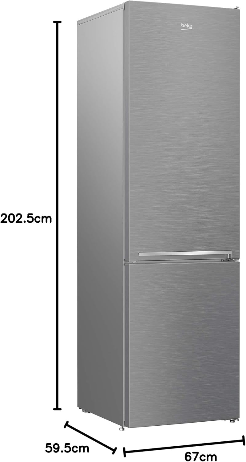 Beko RCNE366E70ZXBRN bPRO700 freistehende Kühl-/Gefrierkombination, großer Kühlschrank, 323 l Gesamtrauminhalt, HarvestFresh, NoFrost, leise, SmoothFit, 0°C-Zone, Dark Inox