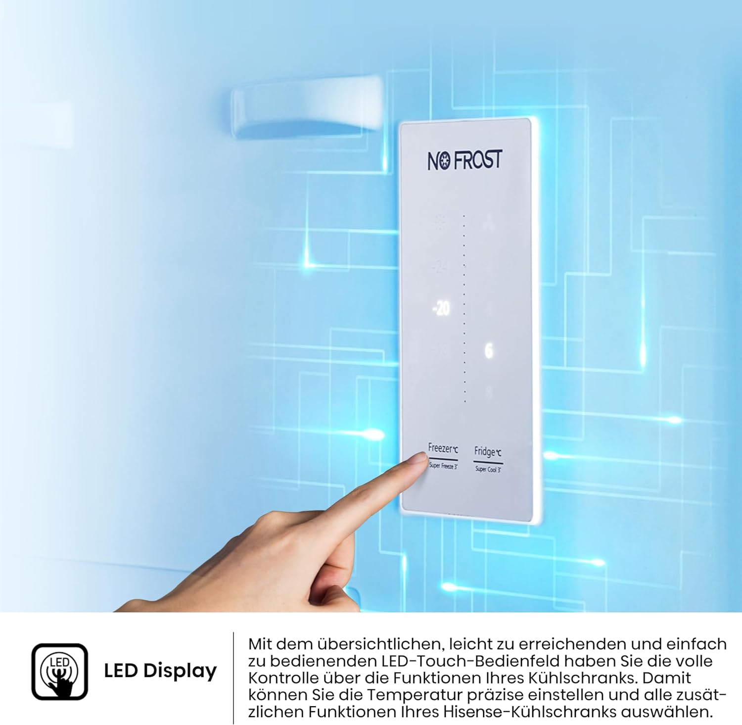 Hisense RB327N4ADD Fridge-Freezer Combination, EEK D, Total NoFrost, Interchangeable Door Hinge, Bottle Grid, 171 Litre Fridge Compartment, 85 Litre Freezer Compartment, Stainless Steel Look