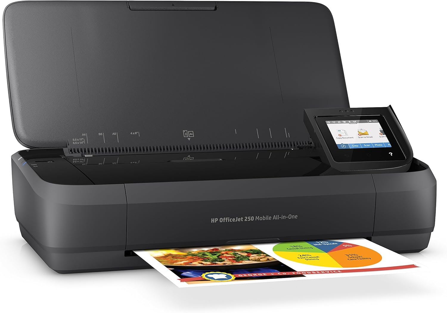 HP OfficeJet 200 Mobiler Tintenstrahldrucker (A4, Drucker, WLAN, HP ePrint, Airprint, USB, 4800 x 1200 dpi) schwarz