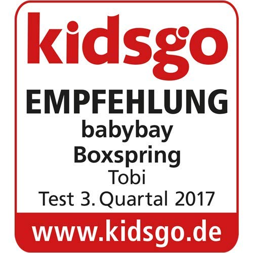 babybay Original Beistellbett aus massivem Buchenholz / kompakt & verwandelbar / Kinderbett Höhe stufenlos verstellbar & umweltfreundlich / mitwachsendes Babybett (weiß lackiert) / inkl. Matratze