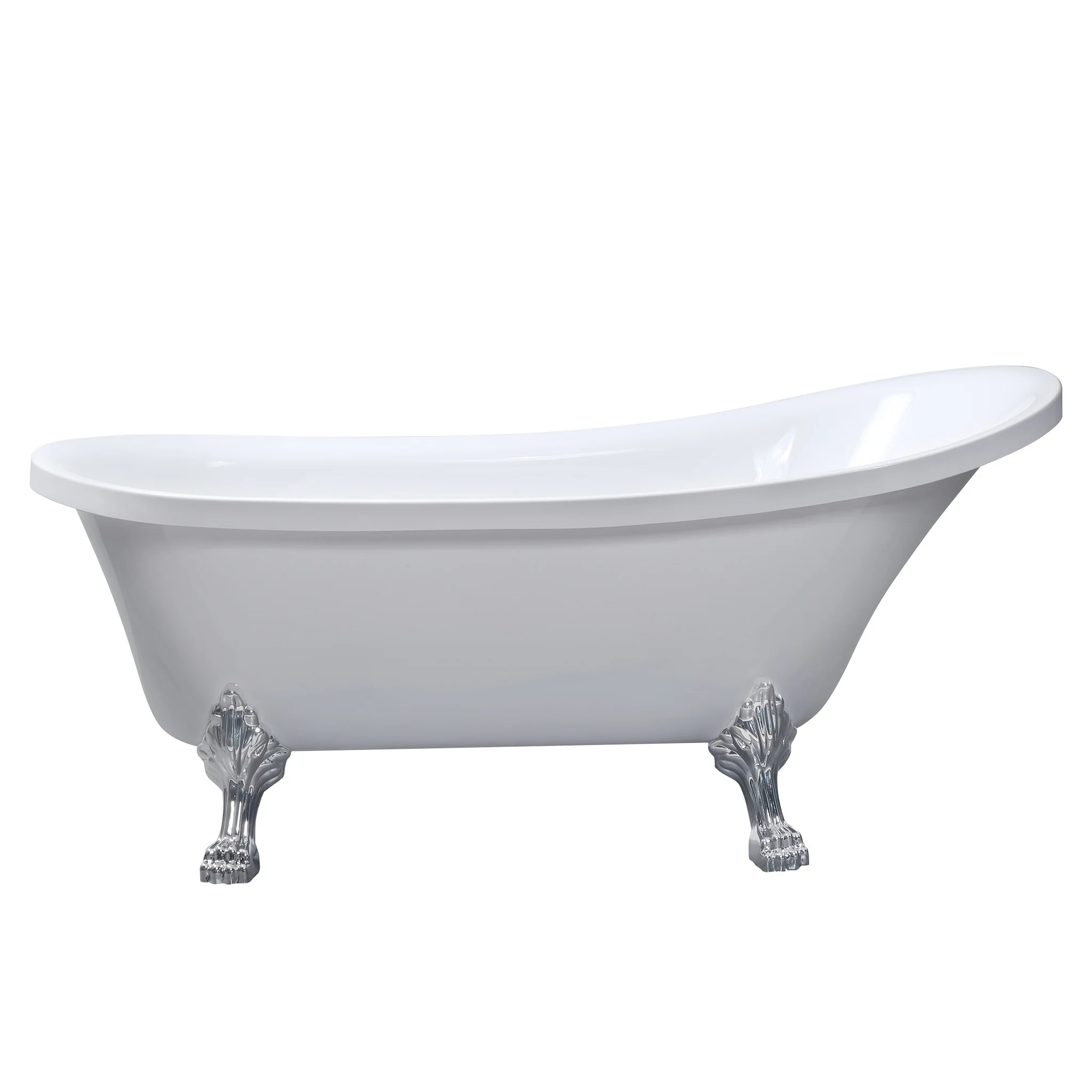 Lykke Badewanne mit Füen Nordic Deluxe 1700x750x730mm, Wei
