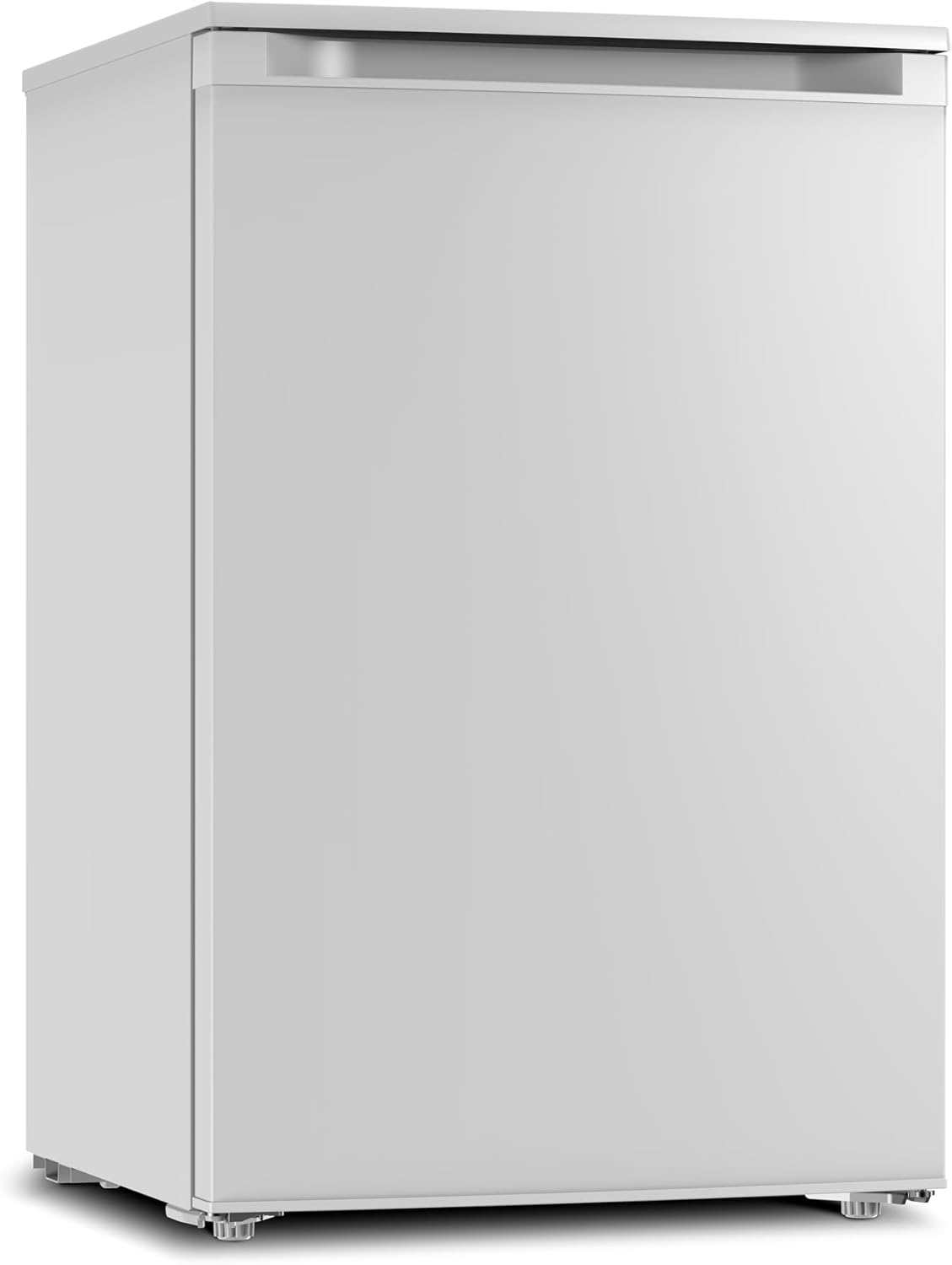 PKM KS128EW Kühlschrank | Ohne Gefrierfach | 128 Liter Nutzinhalt | 39 dB | Wechselbarer Türanschlag | Höhenverstellbare Füße | LED Beleuchtung | 85 cm Höhe | Weiß