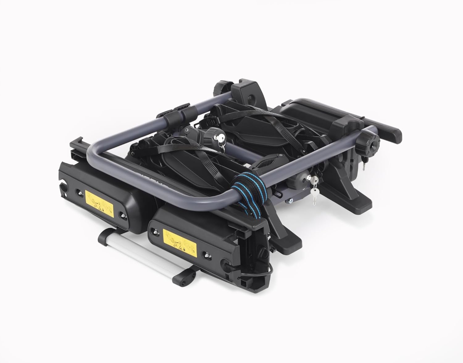 Fischer Kupplungs-Fahrradträger ProlineEvo 2, für 2 Fahrräder bis 60kg Nutzlast, E-Bike geeignet, vormontiert, abschließbar, faltbar