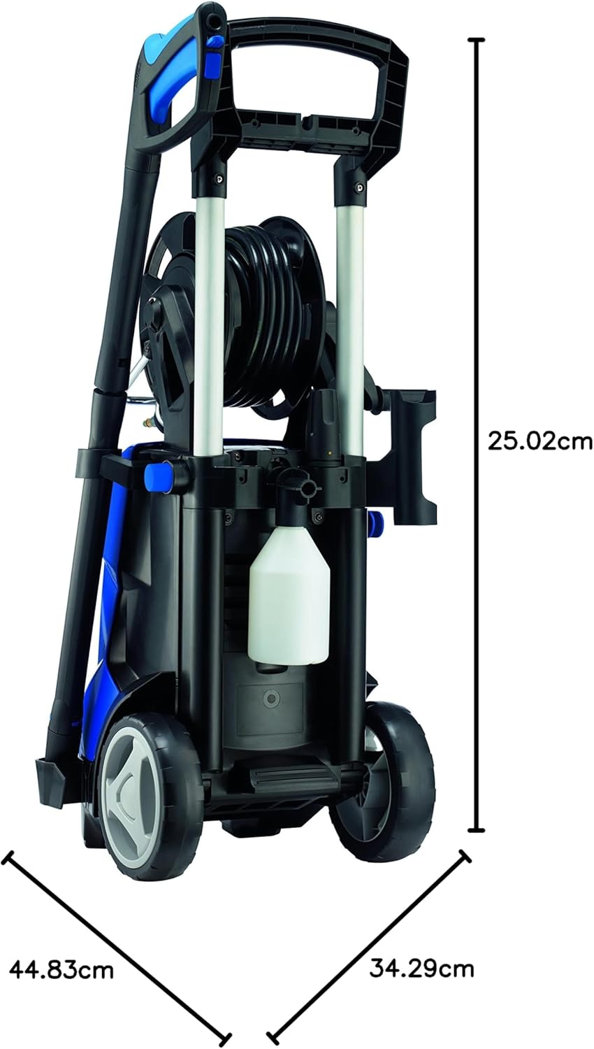 Nilfisk bar Hochdruckreiniger mit Induktionsmotor (inkl. Patio Cleaner Flächenreiniger und rotierende Bürste) E145.4-9 blau