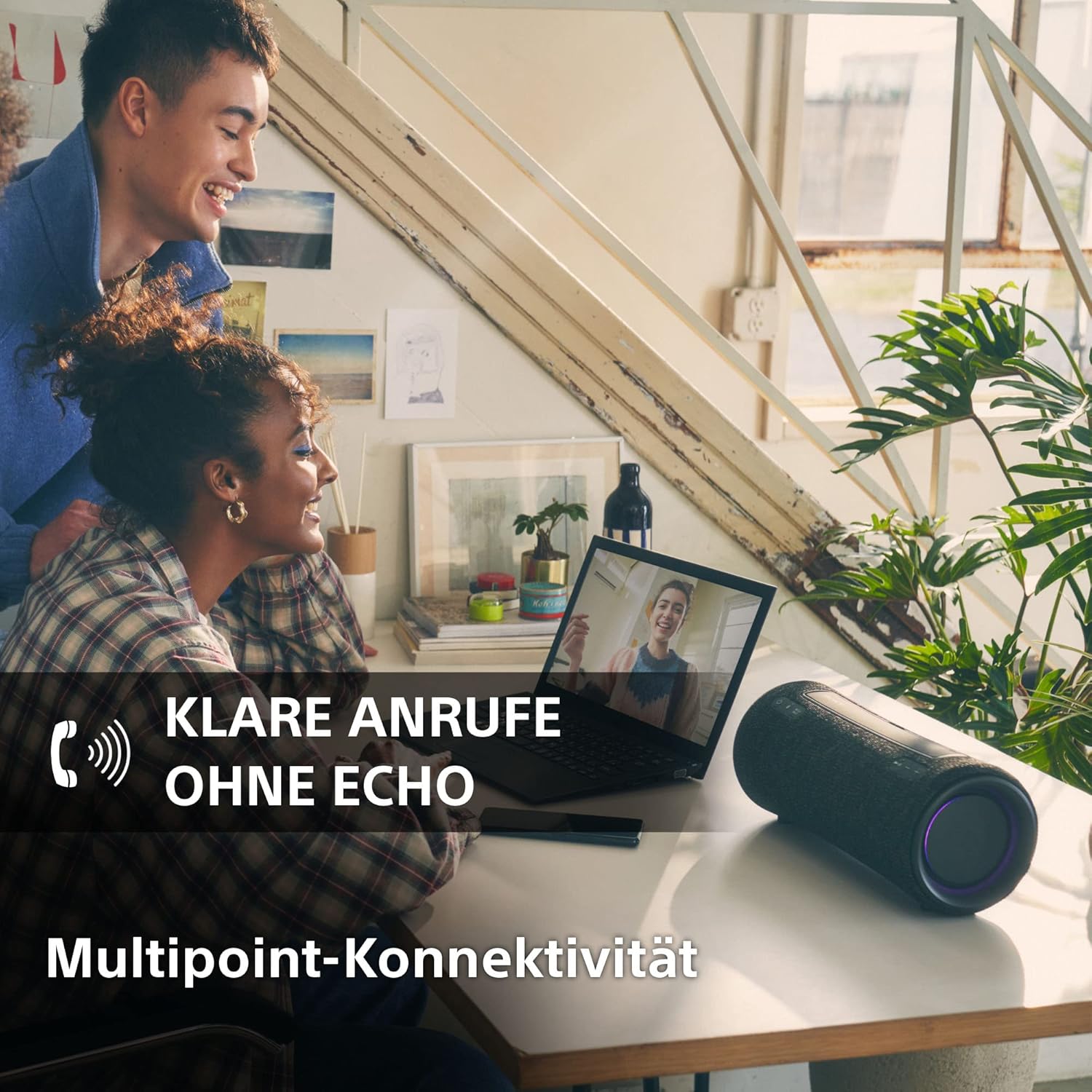 Sony SRS-XG300 - Tragbarer kabelloser Bluetooth-Lautsprecher mit starkem Partysound und Beleuchtung - wasserdicht, 25 Stunden Akkulaufzeit, Smartphone und Schnellladefunktion - Schwarz