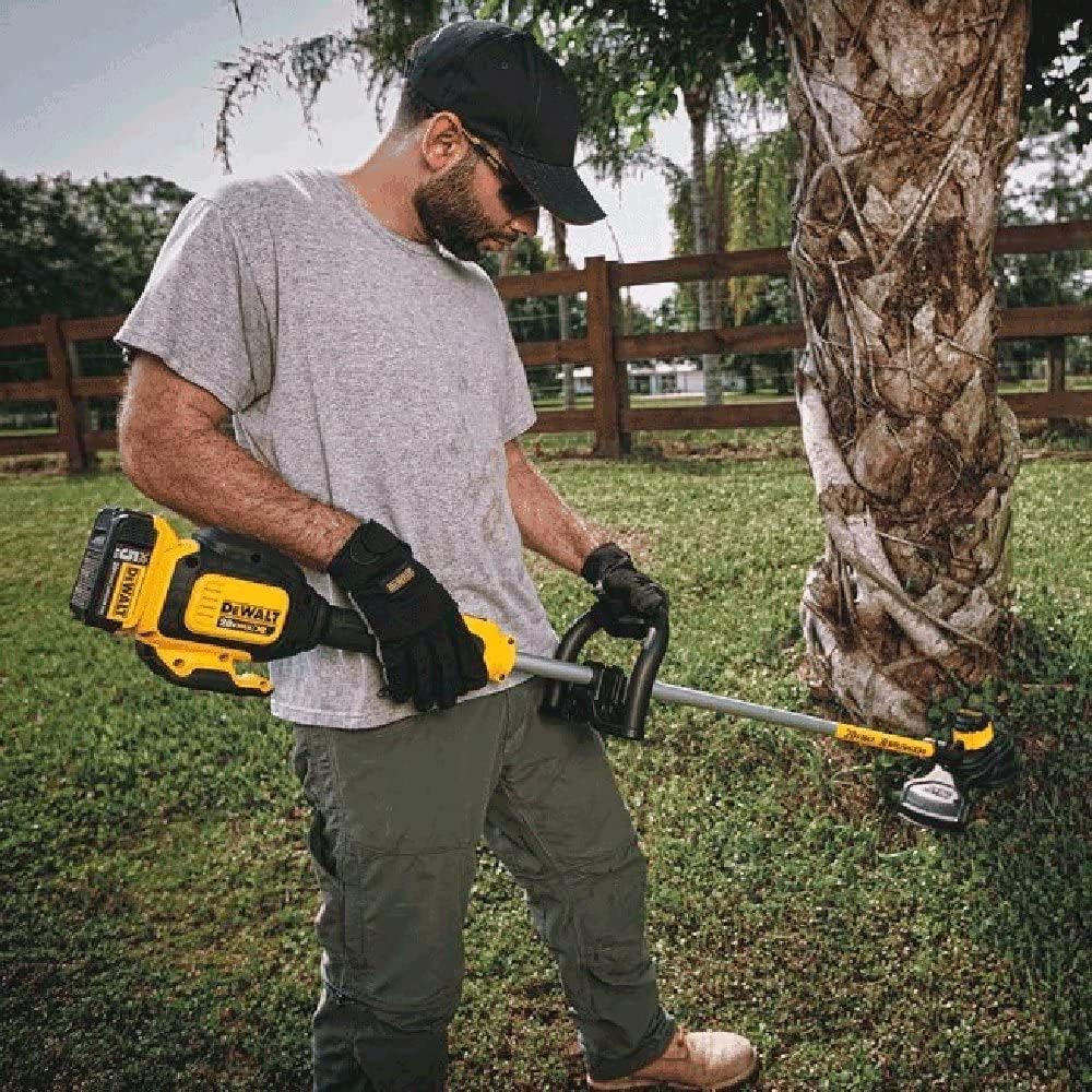 DEWALT Akku-Rasentri mmer (18 Volt, bürstenlos, 30 cm Schnittbreite, zwei-Stufen-Elektronik, Bumb-Feed Fadenverlängerung, für große Flächen und Gärten, Lieferung ohne Akku und Ladegerät) DCM561PB