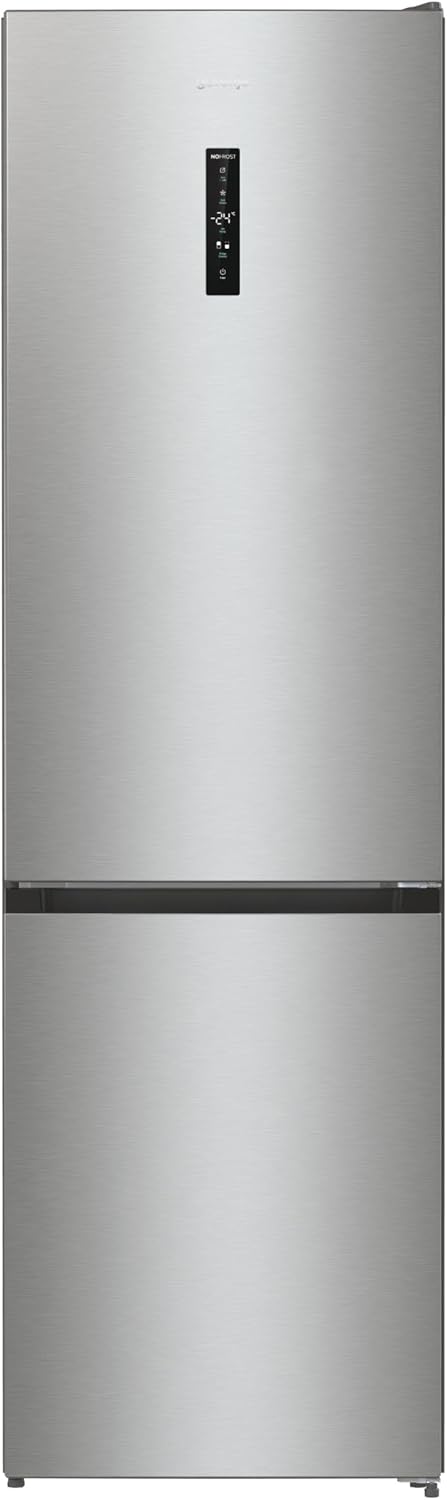 Gorenje N 619EAXL4 Kühl-Gefrier-Kombination/ LED Display/ 186 cm/ 300 l/ NoFrostPLus/ Gemüsefach mit Feuchteregler/ FastFreeze/ edelstahl