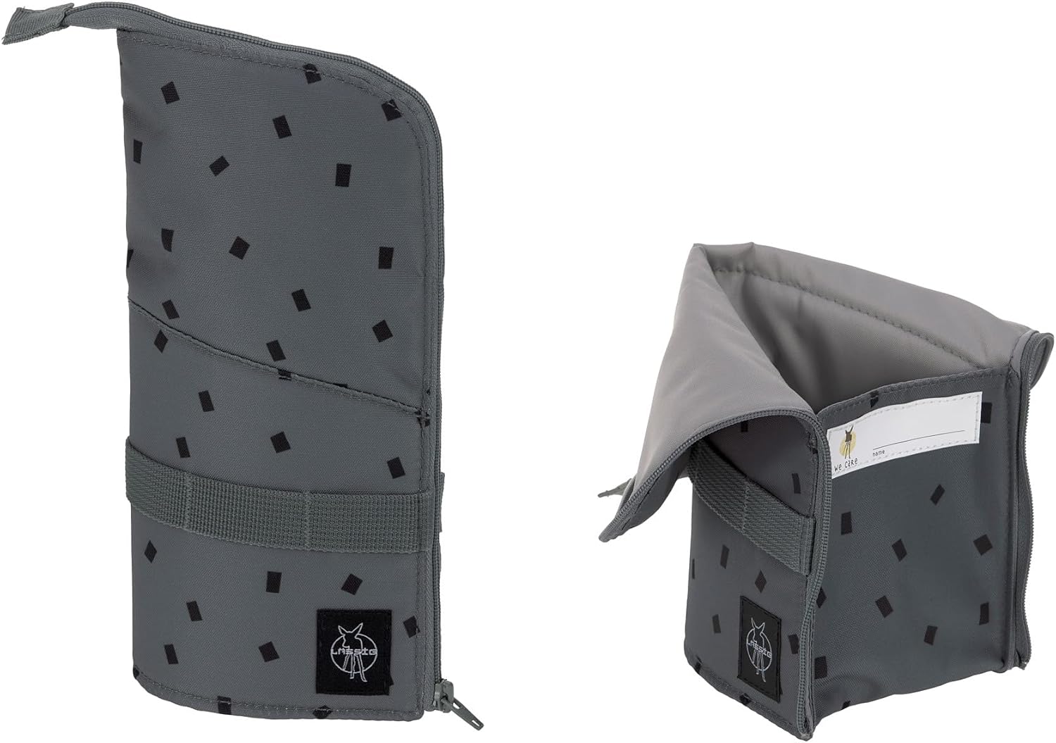 LÄSSIG 7-teiliges Schulranzen Set Kinder/School Set Boxy Unique Schwarz