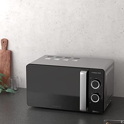 Cecotec Mikrowelle mit ProClean 8110 Grill. 28l Kapazität, Ready2Clean Beschichtung, 1000 W Leistung, 1000 W Grill, 5 Betriebsebenen, 8 Programme, 60 min Timer, LED-Anzeige