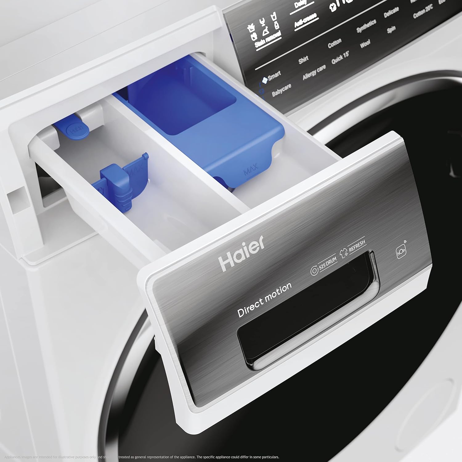 Haier I-PRO SERIE 7 PLUS HW120-B14979EU1 Waschmaschine / 12 kg / 20% effizienter als Klasse A/Smart Home - Wi-Fi & hOn App/Direct Motion Motor/Refresh-Programm & Fleckenoptionen