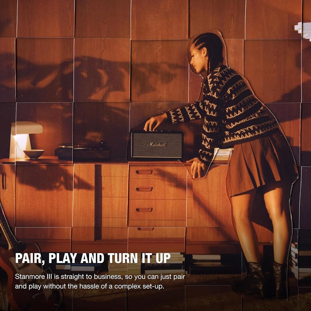 Marshall Stanmore III Bluetooth-Lautsprecher, Kabellos – Schwarz