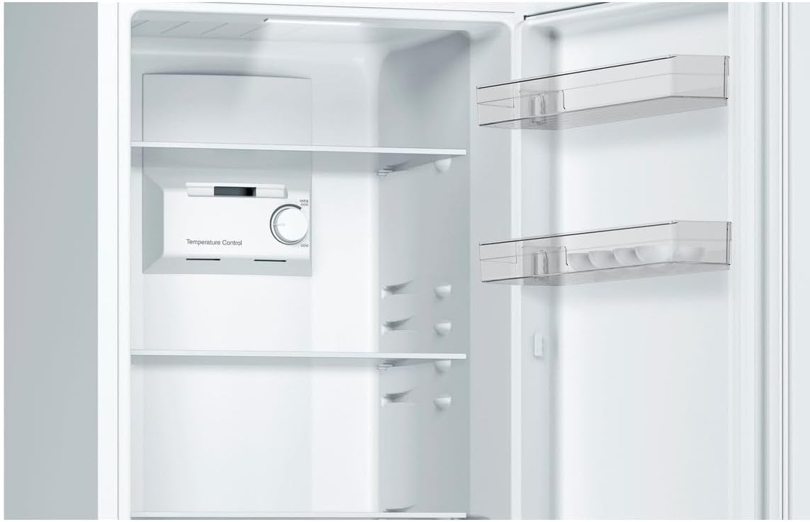 Bosch KGN36NWEA Serie 2 Kühl-Gefrier-Kombination, 186 x 60 cm, 215 L Kühlen & 87 L Gefrieren, NoFrost nie wieder abtauen, LED-Beleuchtung gleichmäßige Ausleuchtung