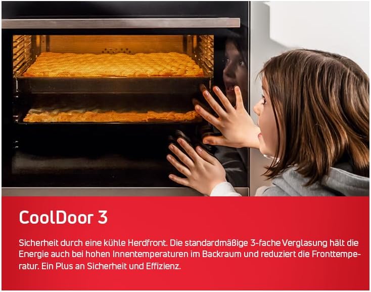 Amica SHC 11509 SM Standherd/Glaskeramikkochfeld und Elektro-Backofen / 50cm / Schwarz-matt/freistehend/mit Eco-Funktion, Ober-/Unterhitze uvm.