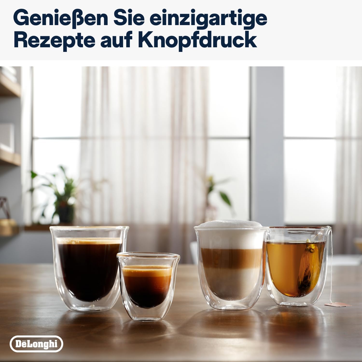 De'Longhi Magnifica Evo ECAM 292.81.B Kaffeevollautomat mit LatteCrema Milchsystem, 7 Direktwahltasten für Cappuccino, Espresso und weitere Kaffeespezialitäten, 2-Tassen-Funktion, Schwarz
