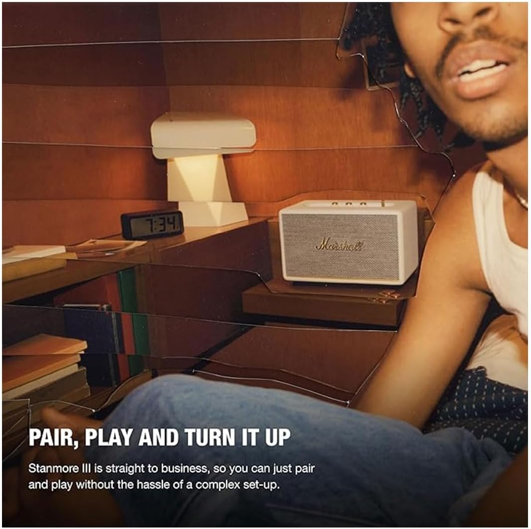 Marshall Stanmore III Bluetooth-Lautsprecher, Kabellos – Schwarz